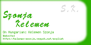 szonja kelemen business card